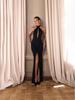 2026 Halter Neck Hollow Out Sleeveless Split Hem Elegant Long Dress