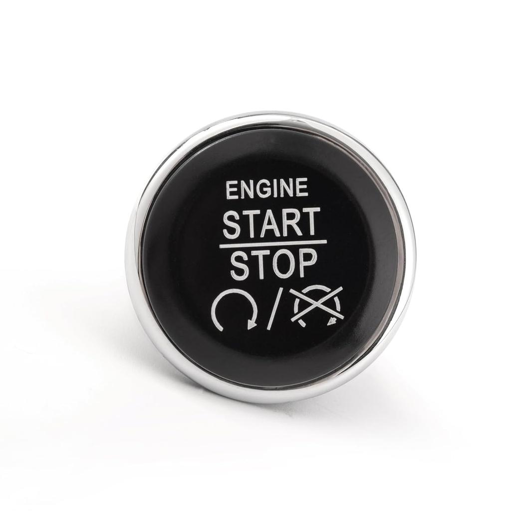 Unifizz Ignition Start Button Replacement for Jeep Grand Cherokee 2008-2013, Dodge Challenger 2008-2013, Chrysler Town and Country 2008-2016, OEM Fit