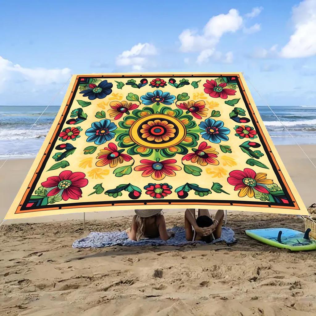 Portable Sun Shelter & Camping Tarp - Outdoor Tent and Picnic Ground Cover