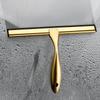 Gold Stainless Steel Silicone Window Cleaning Squeegee