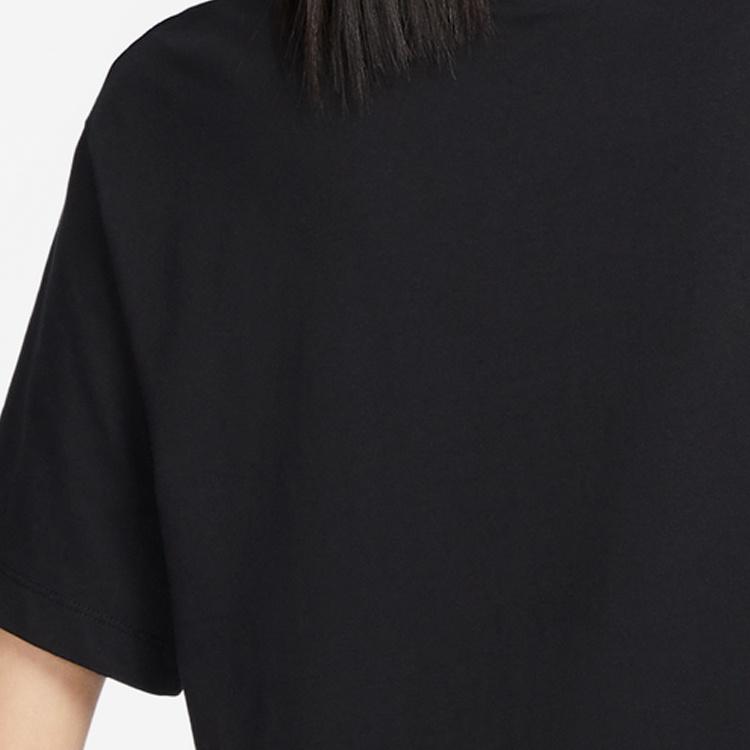 (WMNS) Nike Sportswear Essential Short-sleeve T-Shirt Dress 'Black' Women's DV7883-010
