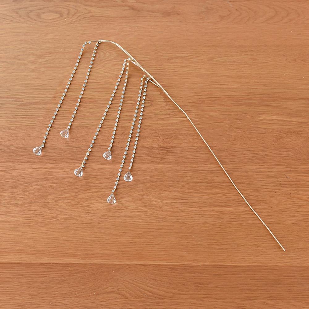 Crystal Dangle Christmas Crystal Spray Pick Artificial Christmas Spray Holiday Wedding Decor