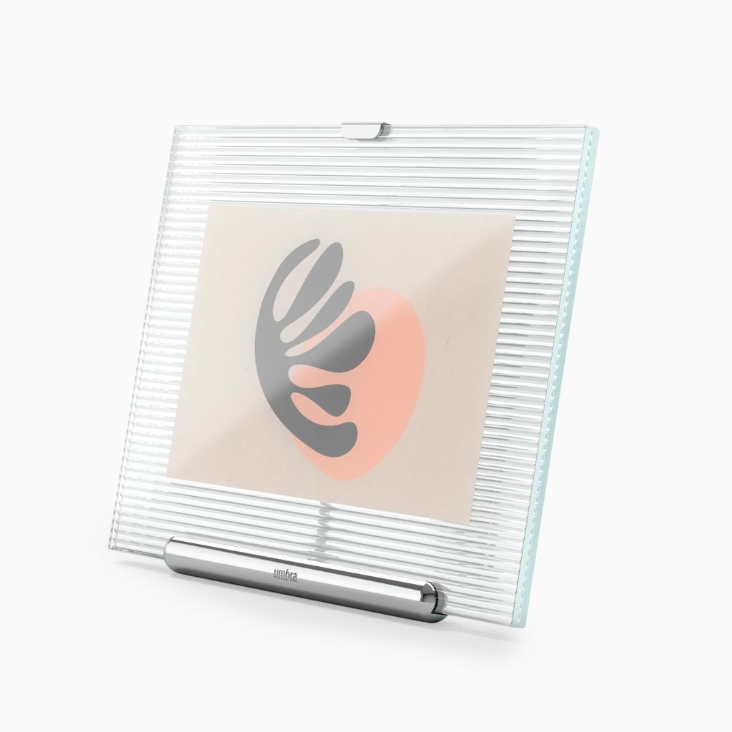 Official Umbra Flute Photo Postcard Size Frame, Silver, 10x15cm,