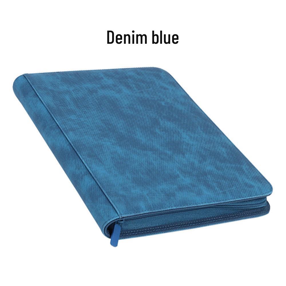 PU Leather Zipper 9-Grid Anime Card Storage Album with 360 Slots for Tabletop Game Cards