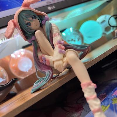 Noodle Stopper Hatsune Miku Handmade Anime Peripheral PVC Collection Model Doll Desktop Decoration Ornaments Christmas Gift