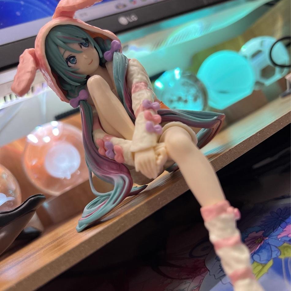 Hatsune Miku Noodle Stopper - Handmade Anime PVC Model Doll Desktop Decoration Christmas Gift Unique Ornaments for Collectors