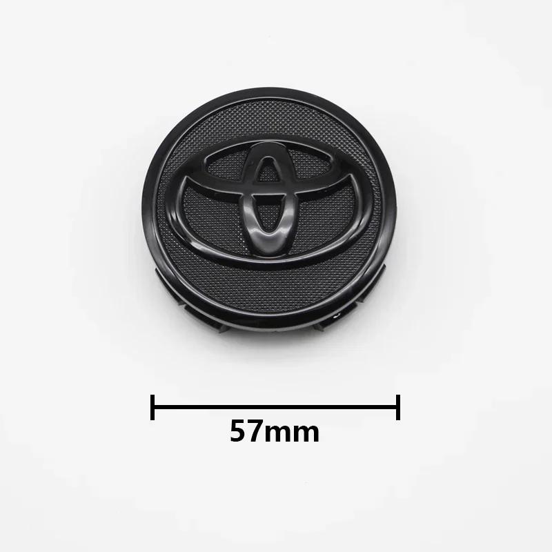 4pcs 57/62mm For Toyota Car Tyre Wheel Center Hub Cap Badge C-hr Prado Rav4 Yaris Hilux Prius Avensis Corolla Camry crown