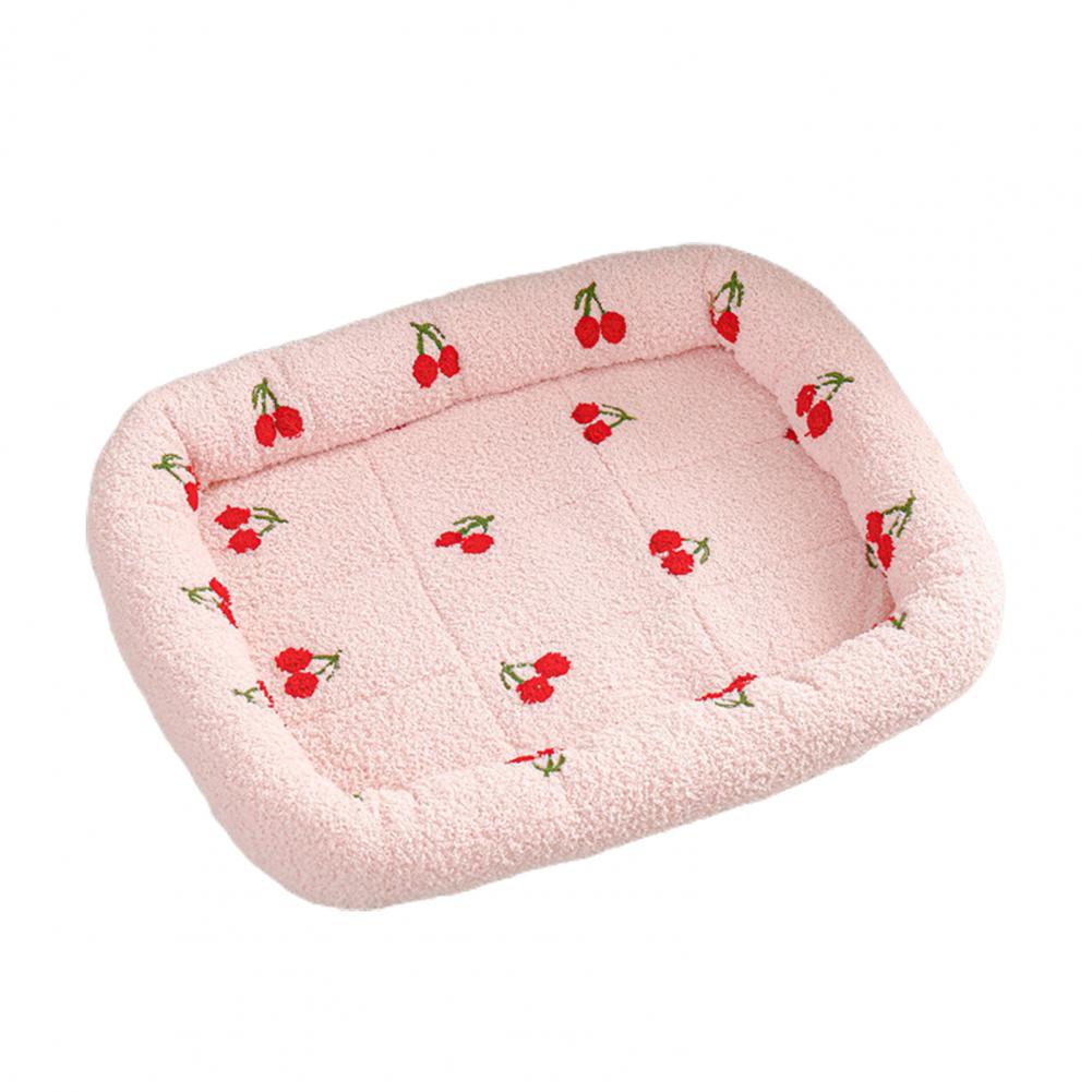 Dog Bed Thick Breathable Soft Comfortable Kitten Mat Lovely Reusable Washable Puppy Square Kennels Pet Supplies For Household