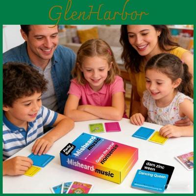 Misheard Music Guess The Lyrical Nonsense Party Card Game For Family And Friends Play
