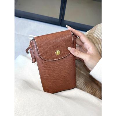 Women's Retro Artificial Leather Small Size Crossbody Bag Designer Mobile Phone Bag Mini Shoulder Bag