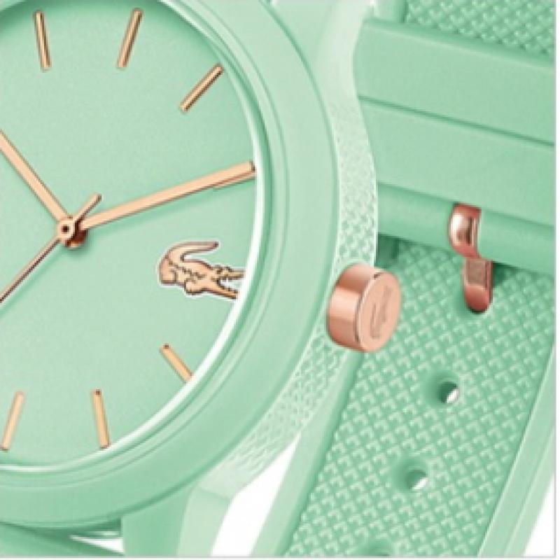 LacoSte Women S Quartz Silicone wriStwatch