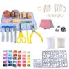 Needle Felting Starter Kits with Storage Bag Felting Tools and Supplies Wool Felting Kits Felt Mold Felted Dolls Material