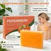 1 Pezzo Sapone Deodorante Fatto a Mano al Cachi Olio Detergente Viso Corpo Controllo Sebo Idratazione Ringiovanimento Pelle