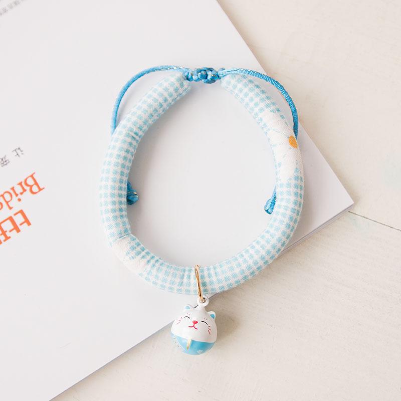 Japanese Japanese Zephyr Pet Collar Cute Little Strawberry Bells Cute Adjustable Accessories Cat and Dog Supplies