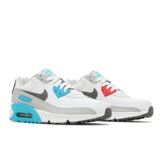 

Nike Air Max 90 Кожаные GS Белый Хлор Синий CD6864-108 EU 38.5 синий/белый