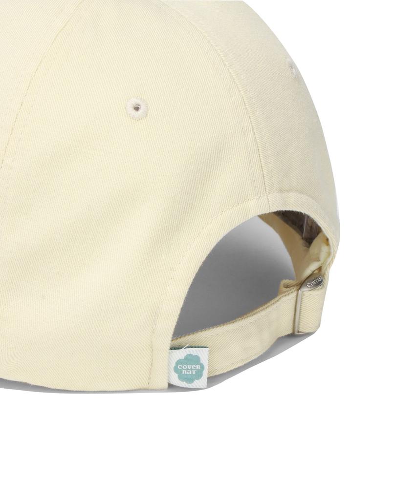 COVERNAT WOMAN Clover Heart Boucle Embroidery Ball Cap Yellow