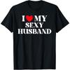 I Love My Cotton Men Husband Cute Family Valentines Day Heart Love T Shirt