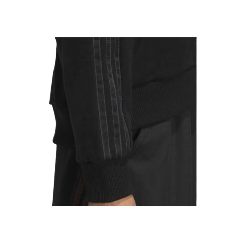 Adidas Originals Street Roaming Series Sports Crew Neck Long Sleeve Sweatshirt Women Sweatshirt Black KB1924