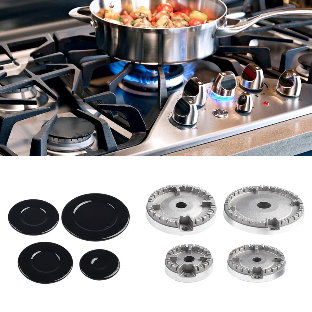 Wide Range Compatibility Gas Stove Burner Cap Set For Different Cooker Types
