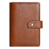 A6 Splicing Retro Style PU Leather DIY Binder Notebook Only Cover Diary Books Schedule Covers School Stationery