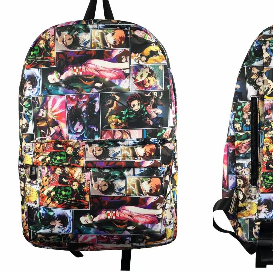Japan cartoon comics Demon Slayer Fashionable and Unique Travel Backpack Student Shoulder Bag 0002 CLE