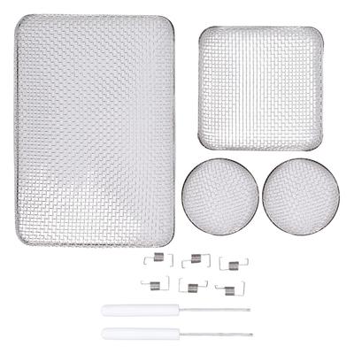 RV Mesh Screen Set Stainless Steel Vent Cover Furnace Flying Insect Shielding Screens with Spring