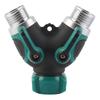 1Pcs Garden Irrigation Faucet Three-way Splitter, European Style Garden Plastic Water Distributor, Garden Tool Connector