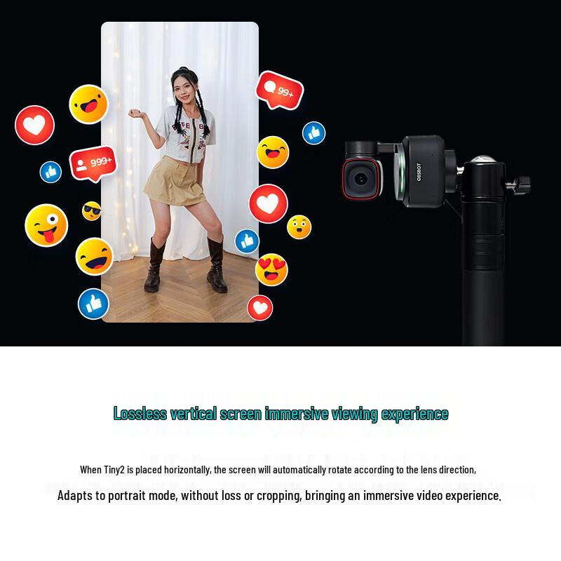 OBSBOT Tiny 2 4K AI-Tracking PTZ Webcam