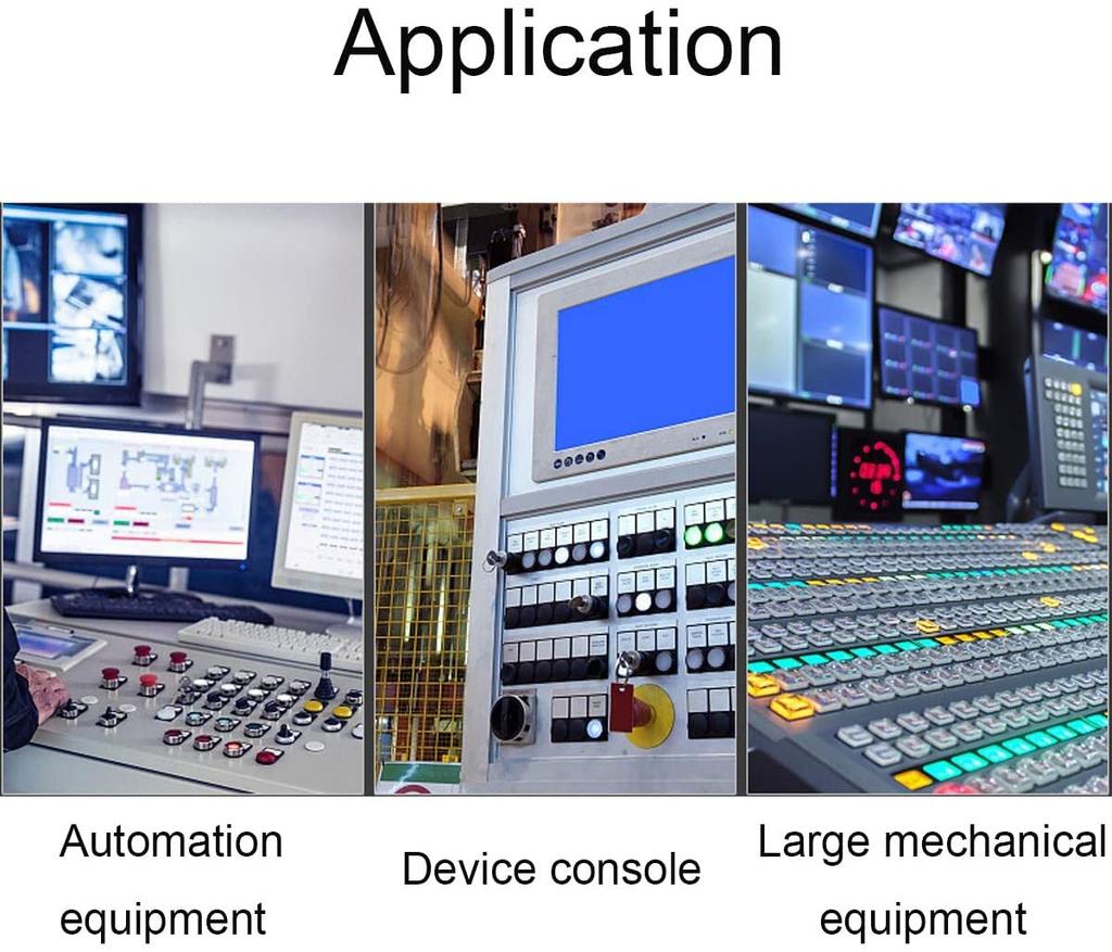 Kiligen 5pcs LED Waterproof Indicator Light Pilot Light Signal Indicator 10mm AC/DC 12-24V (Blue)