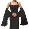Maniche a Rete con Bordi in Pizzo, Protezione Solare Decorativa per Braccia, per Donne, Matrimoni all'Aperto e Occasioni Formali