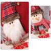 1PC Christmas Chair Cover 3D Cartoon Home Table Dinner Chair Doll Seat Cover Decoration Xmas Party New Year Home Decoration