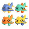 Hand Press Motion Aircraft Learning Toy for Preschooler Plastic Construction Brigh Color Inertia Car Toy for Hand Skill