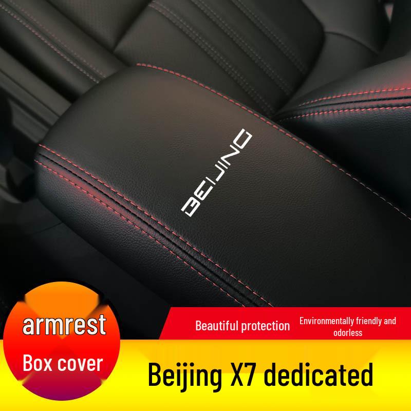 Beijing X7 Leren Armleuning Cover Beschermer