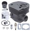 Chainsaw Parts Accessories Cylinder Piston Gasket Kit Replacement 44MM Nikasil Plated Chainsaw Cylinder Piston Gasket