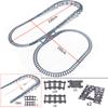 City Trains Flexible Tracks Forked Straight Curved Rails Crossing Switch Building Block Bricks High-Tech Creative Toys for Kids