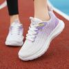 New mesh breathable brand non-slip sports casual shoes round head lace-up college ultra-light soft-soled running shoes