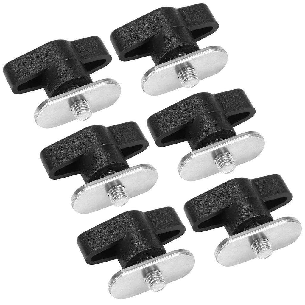 6Pcs Kayak Screws Nut Hardware Boats Screw Mounting Nut Kayak Track Rail Mounting Screws Nut Fishing Boats Accessories