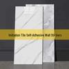 3D Marble Wall Sticker: Self-Adhesive, Oil-Proof, Thickened Decor for Bathroom, Kitchen, Wardrobe