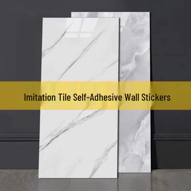 3D Marble Wall Sticker: Self-Adhesive, Oil-Proof, Thickened Decor for Bathroom, Kitchen, Wardrobe
