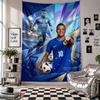 Kylian Mbappe Duvar Gobleni Ev Dekorasyonu Yatak Odası Oturma Odası Arka Planı için Duvara Asılan Kumaş