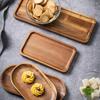 Creative Wooden Serving Tray - Multi-Functional Coffee Coaster & Plate, for Coffee Shops, Kitchens & Homes, for Teacups & Fruits