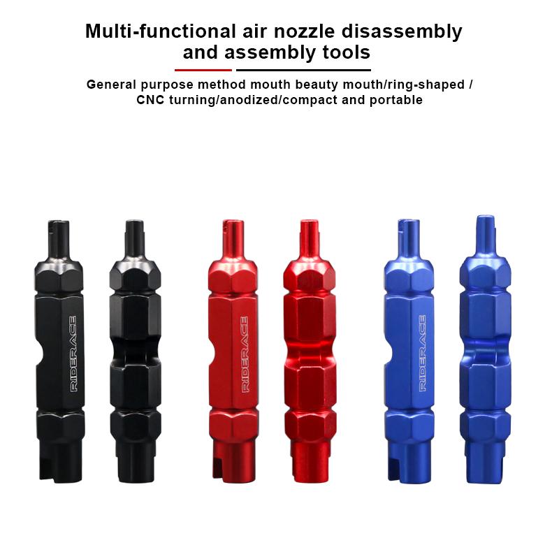 Bicycle Tire Nozzle Wrench MTB Valve Core Tool Cycling Double-head Portable Removal Disassembly Spanner Road Bike Repair Tools