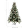 VidaXL Pre-lit Christmas Tree Pine Cones, Christmas Tree with LEDs, Holiday Decoration, Indoor Party Ornament 3094565