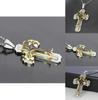 Elegant Cross Pendant Necklace Silver Stainless Steel Chain Crucifix For All Genders