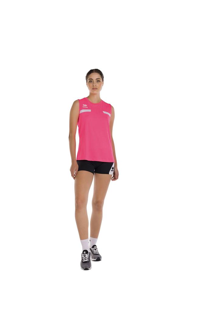Competition Sleeveless Shirt MARGIE Neon [Elea] Pink/White