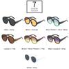 Classic Double Bridges Ladies Circular Sun Glasses Glasses Trendy Pattern Gradient Shades UV400 Men Trending Punk Sun Eyeglasses Gafas De Sol