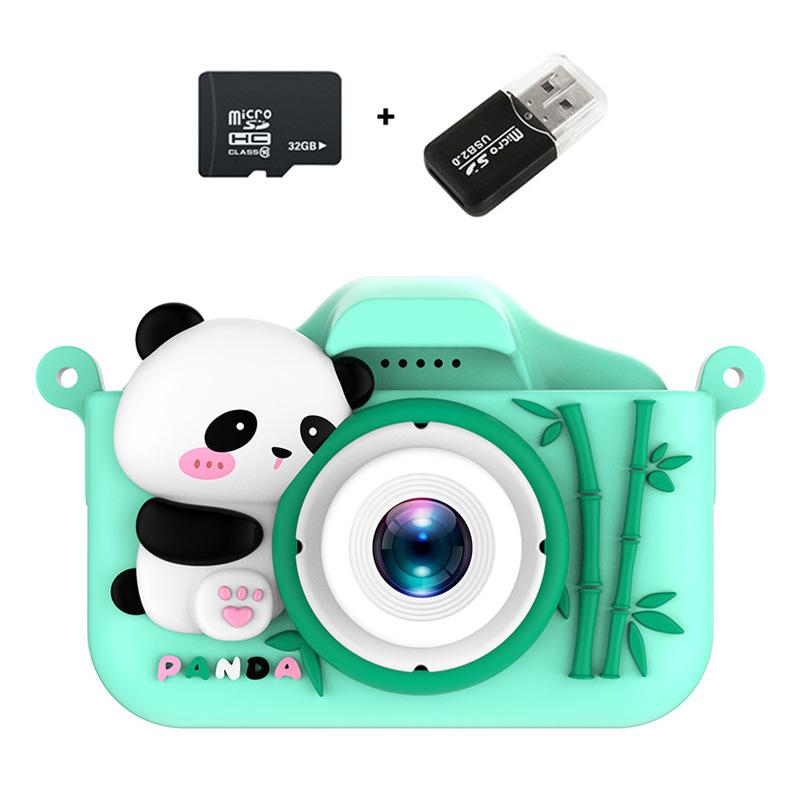 

Panda HD камера, мультяшная детская камера, игрушка фото видео подарки спортивная камера зелёный