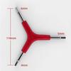 Three Way Hex Wrench Practical Y-Shaped Spoke Spanner For Outdoor Camping Cycling Mountain Bike Bicycle Maintance Repair Tool