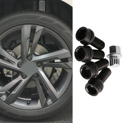 1 rinkinys Ratų fiksavimo veržlės Apsauga nuo vagystės Modifikuota dalis Metaliniai Ratų Fiksavimo Varžtai 1K0698137A skirti VW Golf4/MK4