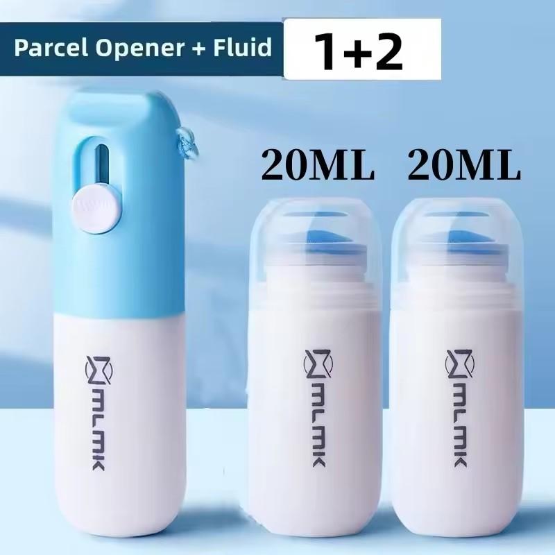 Thermal Paper Correction Fluid with Unboxing Knife Portable Durable Thermal Paper Data Identity Protection Fluid Eraser 20ml